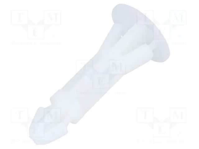 Assembly stud; polyamide; L: 14mm; snap fastener; natural; UL94V-2 FIX&FASTEN FIX-RBS-14