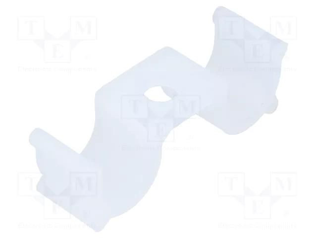 Screw mounted clamp; polyamide; natural; Cable P-clips ESSENTRA DHURCS-4-01