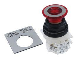 INDUSTRIAL PUSHBUTTON, SPDT, 30MM 9001SKR9RH13