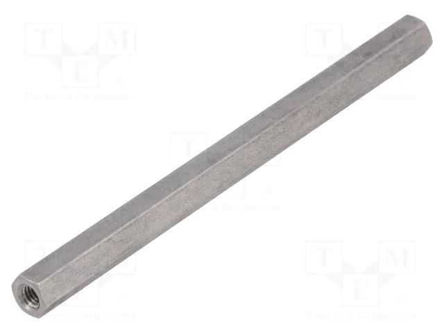 Screwed spacer sleeve; 100mm; Int.thread: M4; hexagonal DREMEC TFF-M4X100/DR146