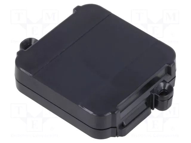 Enclosure: junction box; X: 44.5mm; Y: 57mm; Z: 12mm; black; CBOX INT ITALTRONIC IT-12.0000010