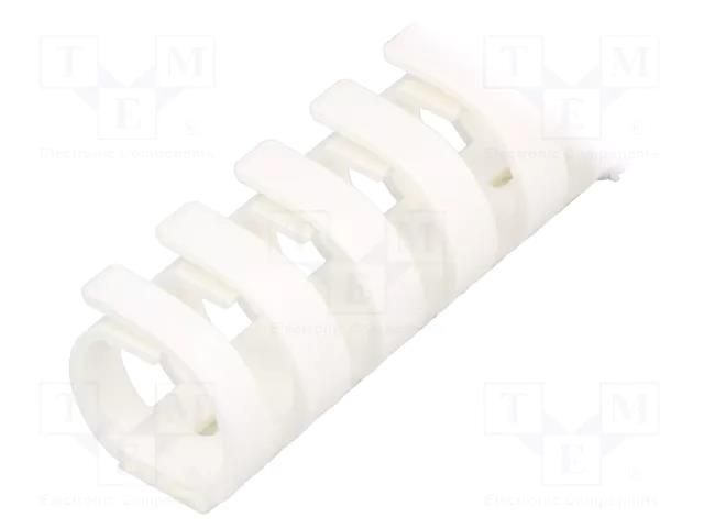 Wiring duct; white; polypropylene; UL94V-0; L: 0.5m; flexible HELLERMANNTYTON FLEX20SK