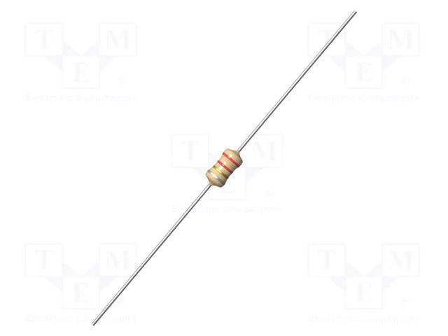 Inductor: wire; THT; 10uH; 0.23A; 1.7Ω; ±10%; Ø3.3x7mm; Leads: axial FASTRON MICC-100K-02