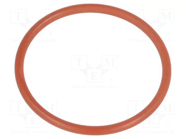 O-ring gasket; VMQ; Thk: 2mm; Øint: 29mm; M32; red; -60÷250°C HUMMEL HUMMEL-1321320059