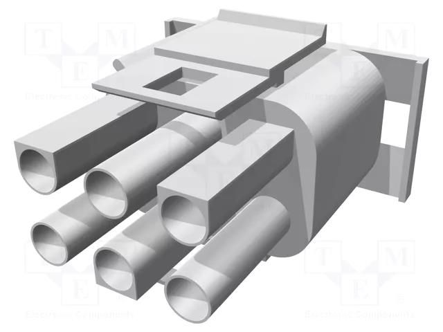 Connector: wire-wire/PCB; plug; male/female; PIN: 6; MLX; straight MOLEX MX-42021-06C