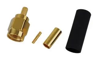 RF/COAXIAL, SMA PLUG, STRAIGHT, 50 OHM, CRIMP 132114RP.