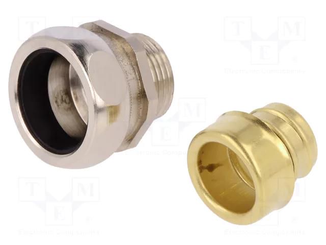 Straight terminal connector; Thread: metric,outside; brass; IP65 LAPP SILVYN-US-M20X1.5