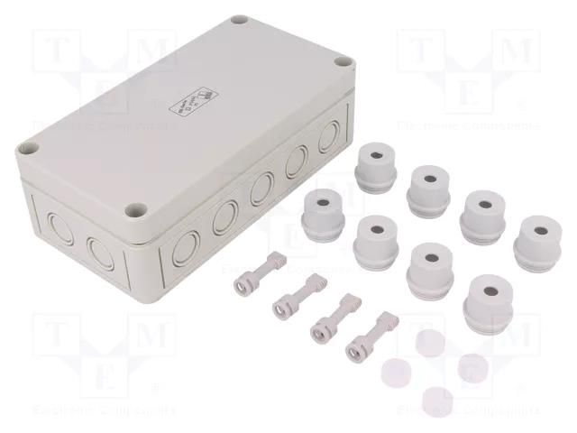 Enclosure: junction box; X: 94mm; Y: 180mm; Z: 57mm; polystyrene SPELSBERG RKK-4/22-22X4