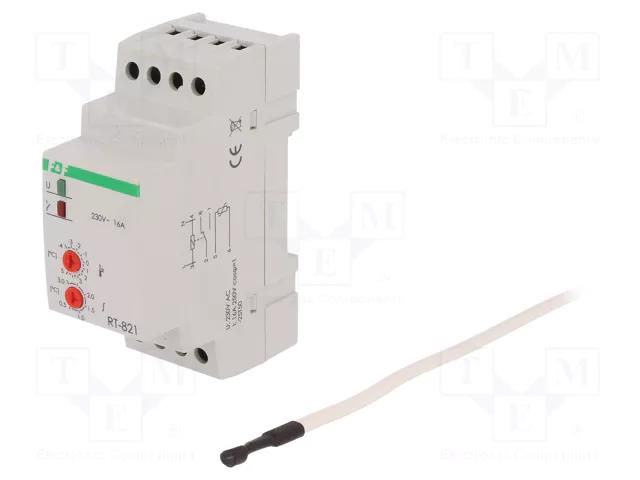 Module: regulator; temperature; NO / NC; for DIN rail mounting F&F RT-821