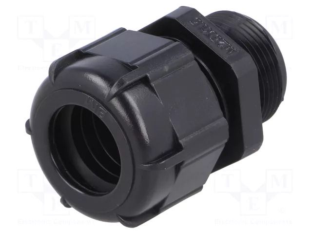 Cable gland; with long thread; M25; 1.5; IP68; polyamide; black BM GROUP BM4925LN