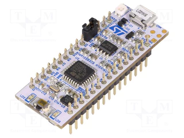 Dev.kit: STM32; base board; Comp: STM32L031K6T6 STMicroelectronics NUCLEO-L031K6