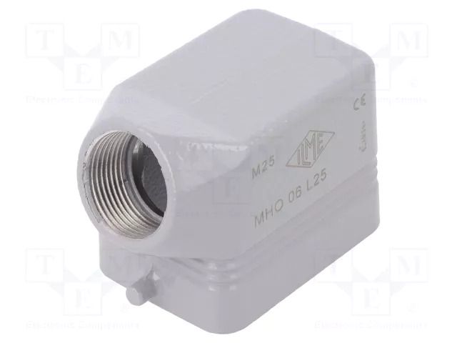 Enclosure for connectors: HDC; size 44.27; for cable; for latch ILME MHO06L25