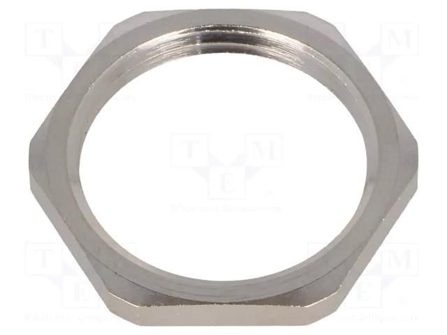 Nut; M25; brass; Thk: 3.5mm; Spanner: 29mm; Thread: metric; Pitch: 1.5 HUMMEL HUMMEL-1161250050