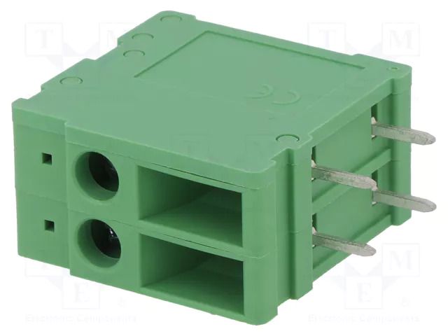 Connector: PCB terminal block; terminal; 32A; 320V; angled 90° DEGSON ELECTRONICS DG107R-6.35-02P