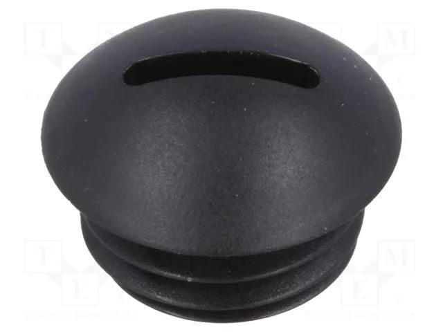 Stopper; M12; 1.5; polyamide; black; 6mm FIX&FASTEN FIX-SPMA-12B