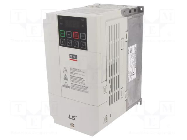 Vector inverter; 1.5/2.2kW; 3x400VAC; 3x380÷480VAC; IN: 11; 5.1A LS ELECTRIC LSLV0015S1004EOFNM