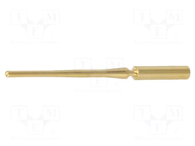 Contact; male; gold-plated; 0.08÷0.22mm2; crimped; for cable HARTING 21011009014