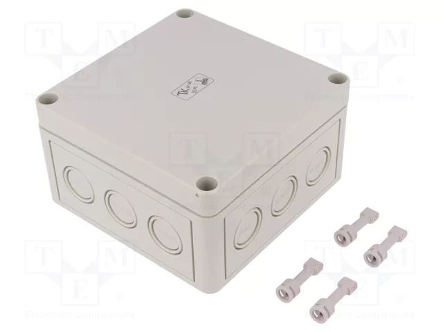 Enclosure: multipurpose; X: 130mm; Y: 130mm; Z: 75mm; TK PS; grey SPELSBERG TK-PS-1313-7-M