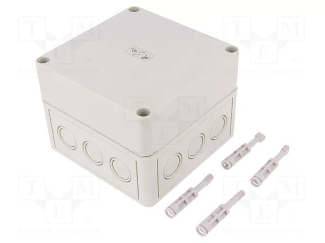 Enclosure: multipurpose; X: 130mm; Y: 130mm; Z: 99mm; TK PS; grey SPELSBERG TK-PS-1313-10-M