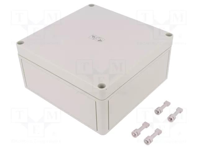 Enclosure: multipurpose; X: 180mm; Y: 182mm; Z: 90mm; TK PS; grey SPELSBERG TK-PS-1818-9-O