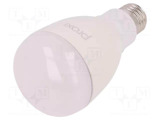 LED lamp; RGB; E27; 85÷265VAC; Interface: Bluetooth SMART; PROXI F&F RB-BULB