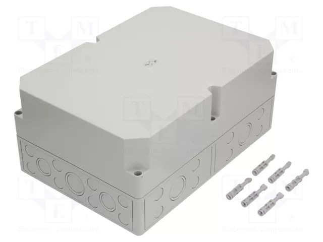 Enclosure: multipurpose; X: 254mm; Y: 361mm; Z: 165mm; TK PS; grey SPELSBERG TK-PS-3625-16-M