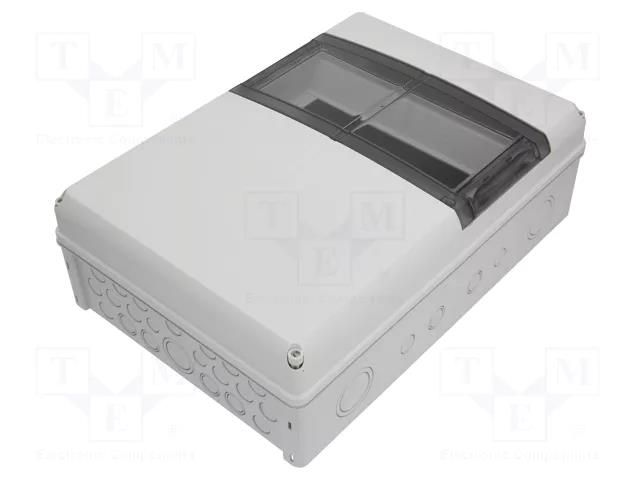 Enclosure: for modular components; IP65; grey; No.of mod: 14; IK08 SPELSBERG AK-14-PLUS
