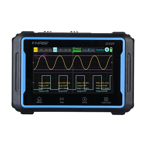 Portable 3-in-1 FNIRSI 2C53P 4.3" touchscreen oscilloscope, FNIRSI 2C53P