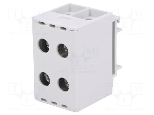 Splice terminal: rail; 320A; 690V; screw terminal; grey; polyamide OUNEVA T022050