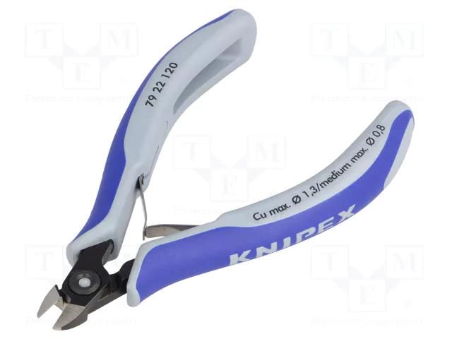 Pliers; side,cutting,precision; without chamfer KNIPEX KNP.7922120