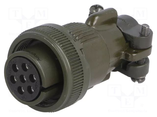 Connector: circular; plug; for cable; PIN: 7; female; soldering AMPHENOL DS3106F16S-1S
