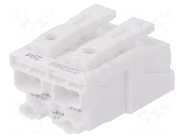 Installation; 24A; 500V; push-in,spring clamp; 0.5÷2.5mm2; ways: 2 WAGO 294-4002