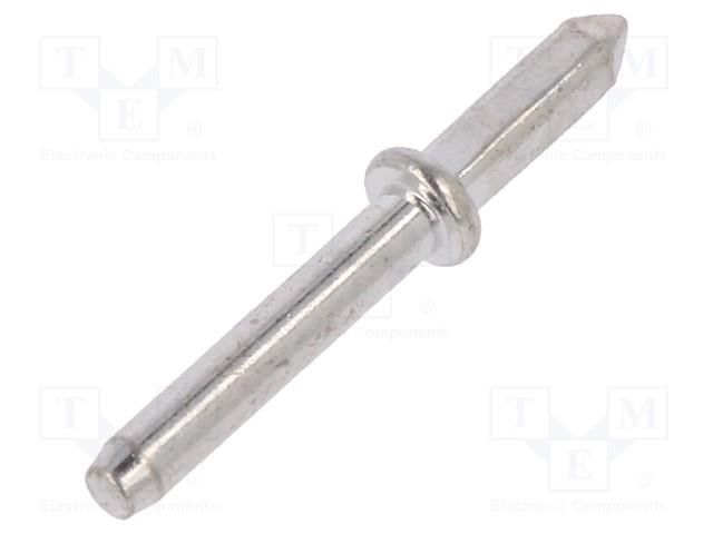 Tip: solder pin; THT; tinned; brass; Ø: 1.3mm; Overall len: 13.5mm VOGT 1365B.68