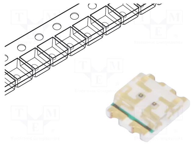 LED; red/green; SMD; 1210; 2÷2.4/2÷2.4VDC; 3.2x2.7x1mm; 130°; 20mA LITEON LTST-C155KGJRKT