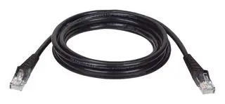 NETWORK CABLE, RJ45, CAT5E, 7FT, BLK N001-007-BK