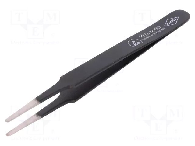 Tweezers; 120mm; for precision works; Blades: narrowed; ESD; 19g KNIPEX KNP.925874ESD