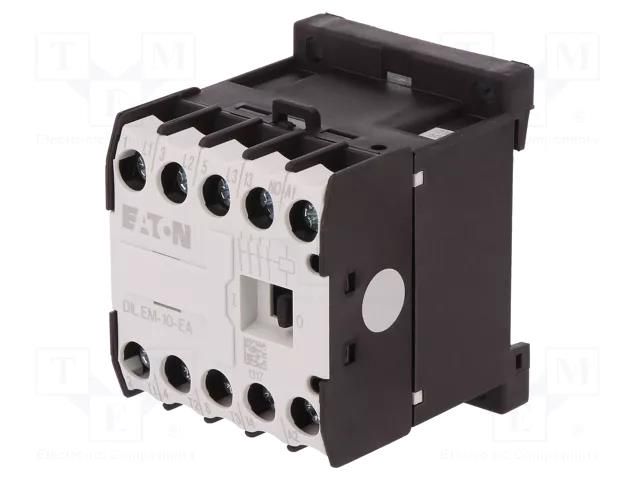 Contactor: 3-pole; NO x3; Auxiliary contacts: NO; 230VAC; 8.8A EATON ELECTRIC DILEM-10-230AC-E