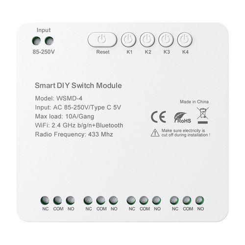 DIY Avatto WSMD-4 250V smart switch module, AVATTO WSMD-4-250V