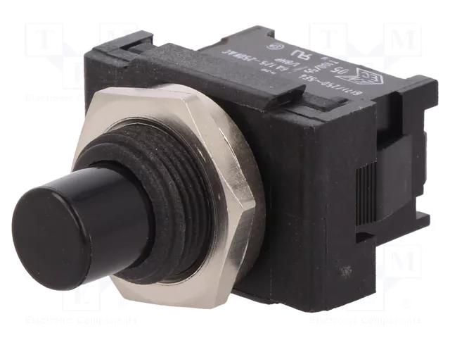 Switch: push-button; Pos: 2; SPST-NO; 6A/250VAC; OFF-(ON); IP40 Marquardt 1841.1201