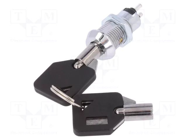 Switch: key switch; Stabl.pos: 1; Switch.method: OFF-(ON); 90° NINIGI KS-42