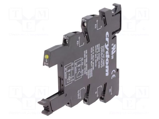 Socket; Ucntrl: 3÷12VDC; for DIN rail mounting; CN SENSATA / CRYDOM DRSCN05