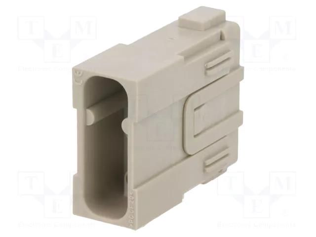 Connector: HDC; module; male; MIXO; PIN: 3; 40A; 690V; w/o contacts ILME CX034M