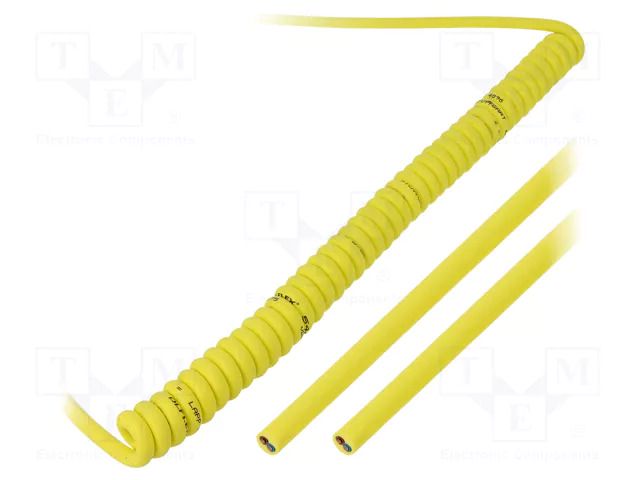 Wire: coiled; ÖLFLEX® SPIRAL 540 P; 4G0.75mm2; unshielded; PUR LAPP LAPP-71220115