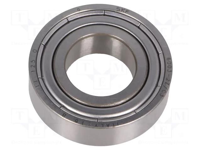 Bearing: single row deep groove ball; Øint: 17mm; Øout: 35mm SKF SKF6003-2Z/C3