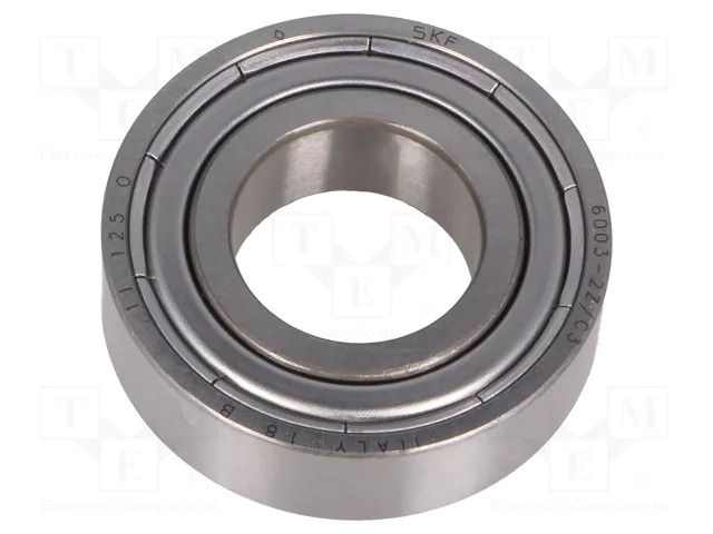 Bearing: single row deep groove ball; Øint: 17mm; Øout: 35mm SKF SKF6003-2Z/C3