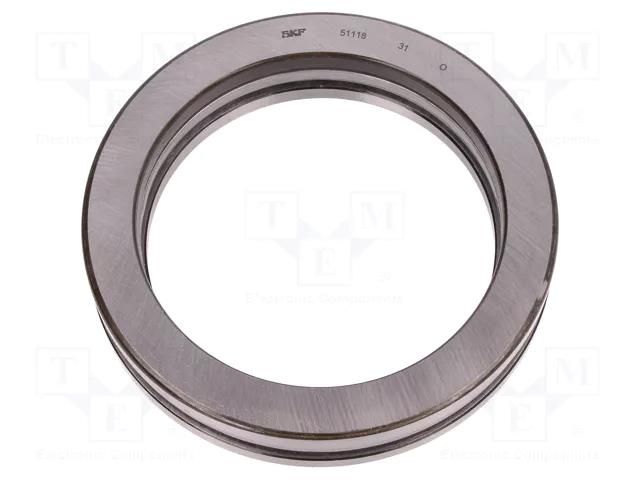 Bearing: ball; thrust single direction; Øint: 90mm; Øout: 120mm SKF SKF51118