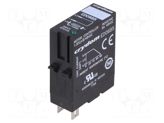 Relay: solid state; Ucntrl: 48÷72VDC; 5A; 1÷48VDC; socket; ED SENSATA / CRYDOM ED06F5