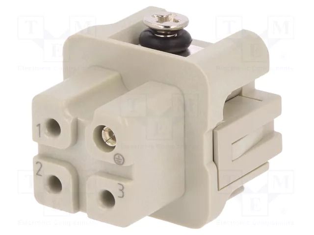 Connector: HDC; contact insert; female; DA; PIN: 4; 3+PE; size D3A DEGSON ELECTRONICS DA-003-F