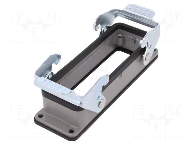 Enclosure for connectors: HDC; straight; size D24B; UL94V-0; IP65 DEGSON ELECTRONICS D24B-BK-2L
