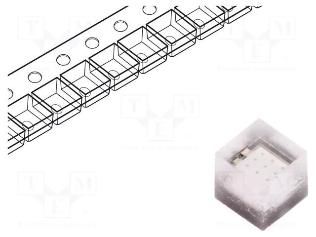 Power LED; UV; 1616,CSP; 150°; 700mA; 3W; λd: 390÷410nm; 2.8÷3.4VDC ProLight Opto PQ2N-3FLE-AFC